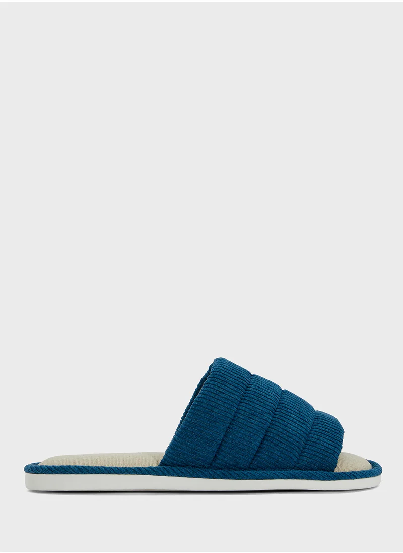 سفنتي فايف Open Toe Cozy Home Slippers