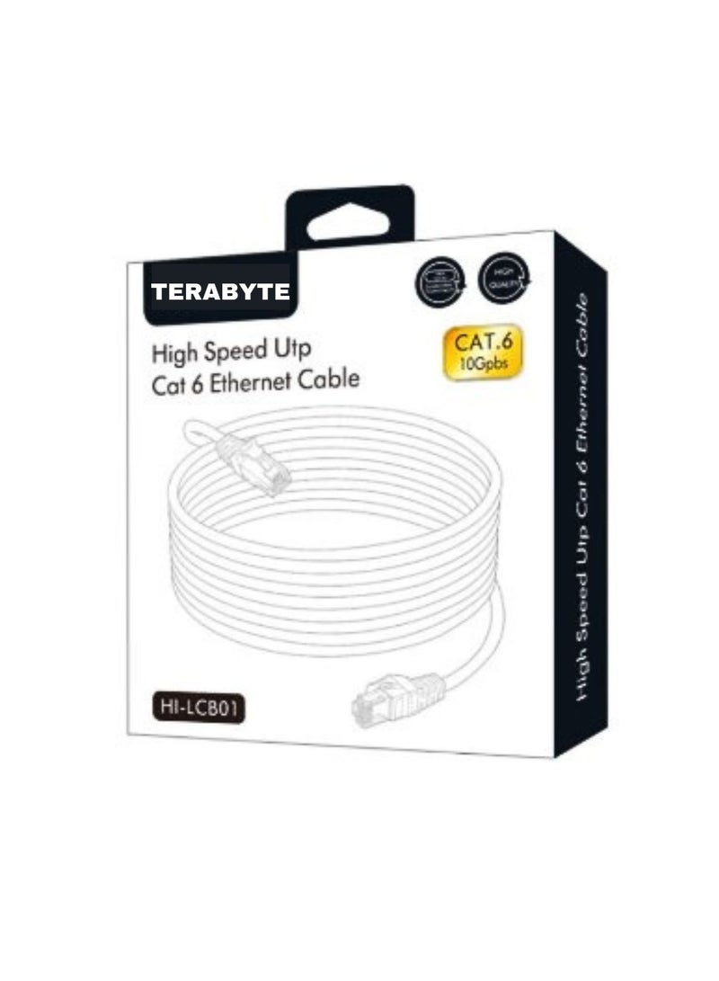 Terabyte Ethernet Cable HI-LCB01 Cat6 26 AWG 10/100/1000 1 Gbps Ethernet Cable 2M