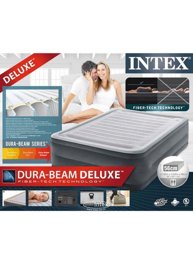 INTEX Durabeam Series Hi-Rise Airbed With Bip pvc Grey/White - Image 3