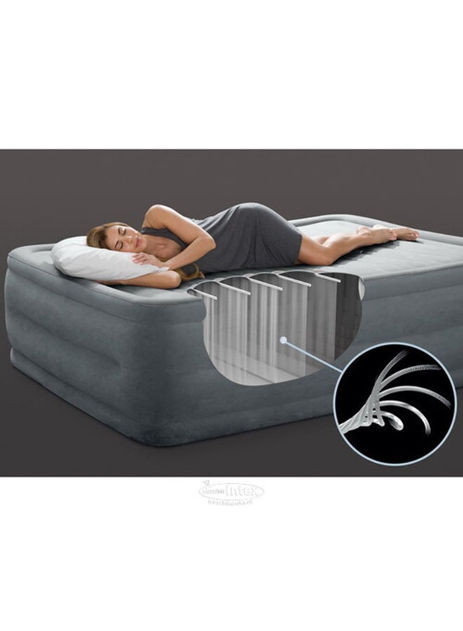 INTEX Durabeam Series Hi-Rise Airbed With Bip pvc Grey/White - Image 2
