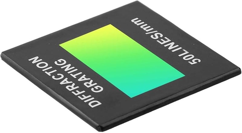 Holographic Transmission Diffraction Grating Sheet 50 Lines 50X50mm For Spectrophotometer Optical Teaching Experiments 200 2000nm Color 50 - Image 2