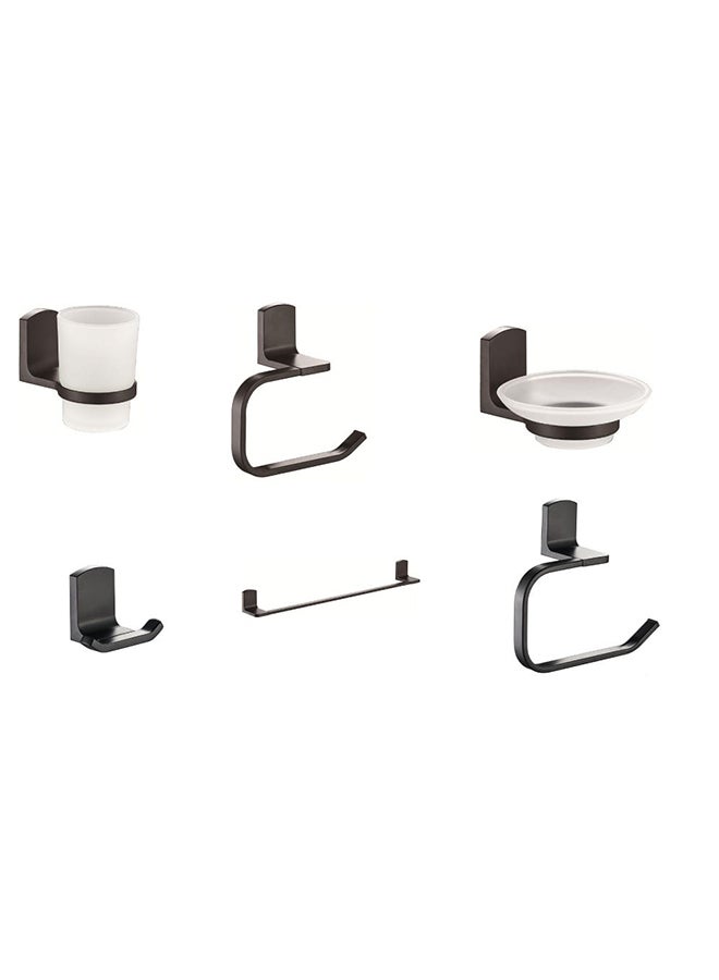 milano مجموعة هدايا لملحقات الحمام بيكاسو 6 قطع متعددة الألوان 64 × 44 × 44.7 سم - Image 2