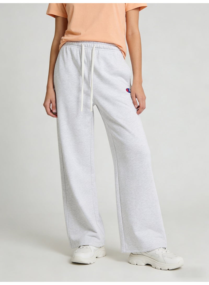 Champion Heather Gray Plus Size Wide Leg Sweatpants - Unisex Classic Drawstring Trousers - Image 3