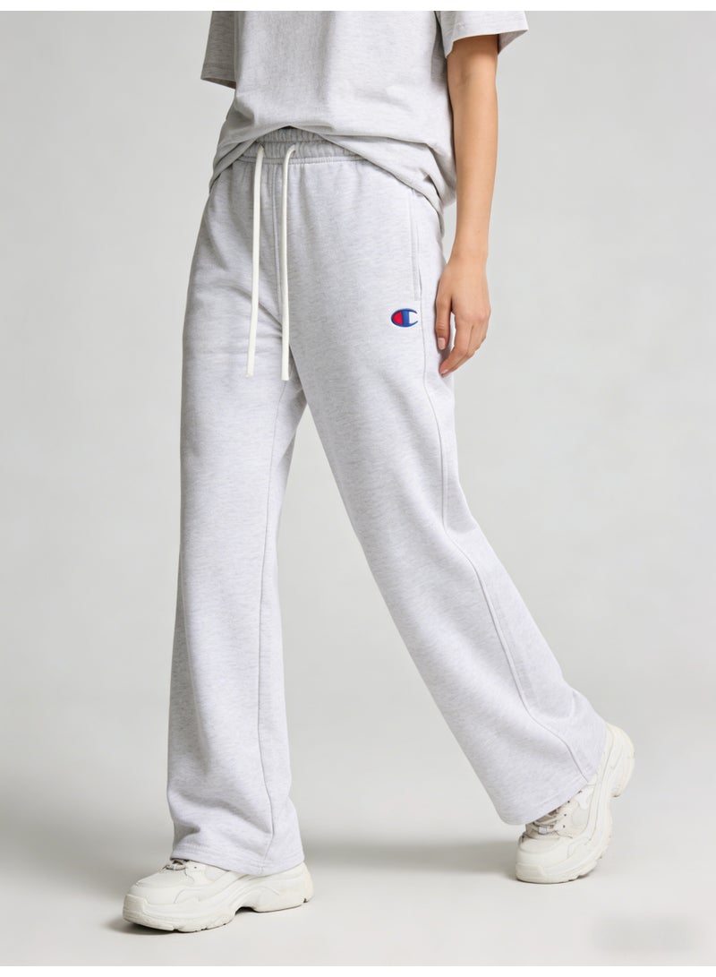 Champion Heather Gray Plus Size Wide Leg Sweatpants - Unisex Classic Drawstring Trousers - Image 5
