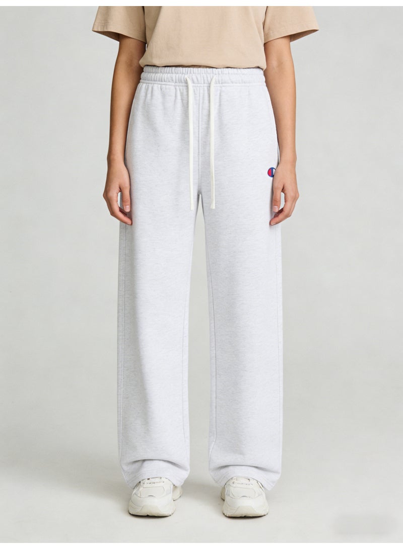 Champion Heather Gray Plus Size Wide Leg Sweatpants - Unisex Classic Drawstring Trousers - Image 4