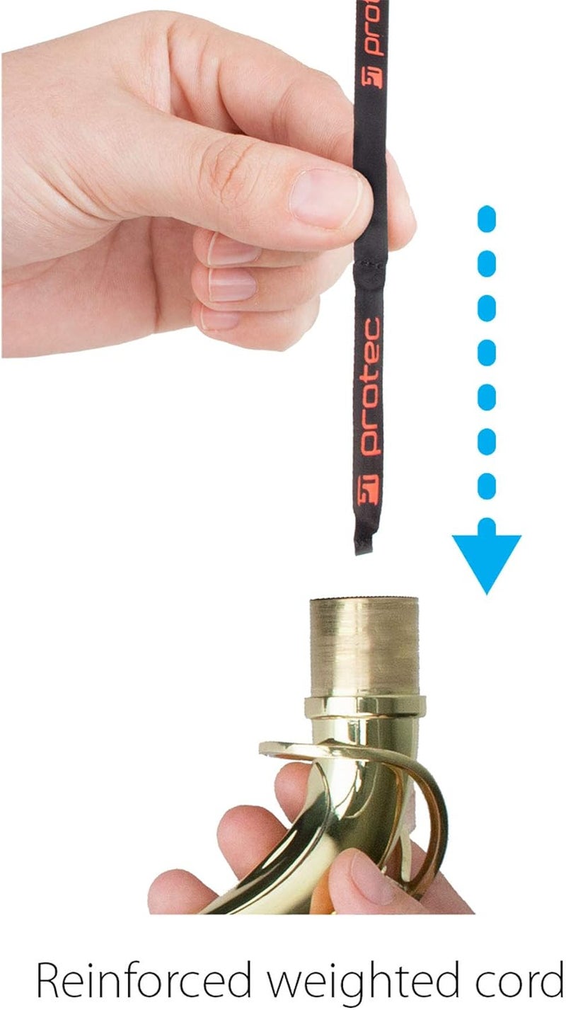 ProTec 3-In-1 Body, Neck, & Mouthpiece Microfiber Cleaning Swab for Alto Sax & Soprano Saxophone (A127) - Image 4