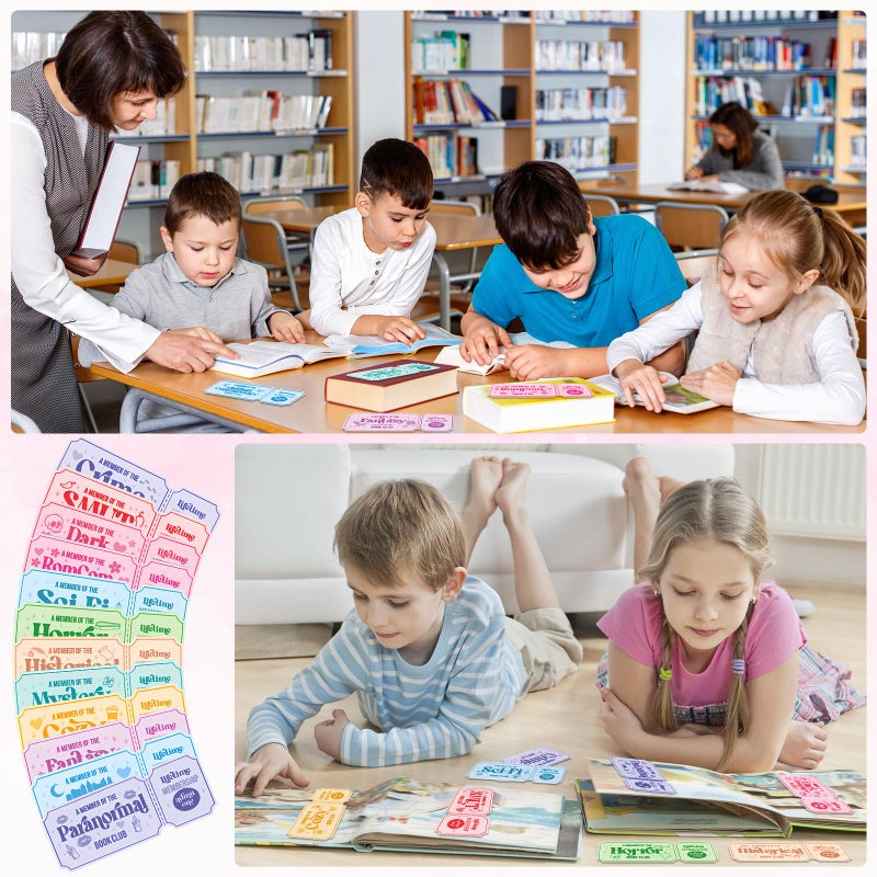 Faccito 240 Pcs Bookmarks Gift Bulk Bookmarks for Book Lovers 5.9 x 2.4 Inches Book Club Gift Bookish Gifts Reading Tracker for Women Men Teacher Library Party (Ticket) - Image 4
