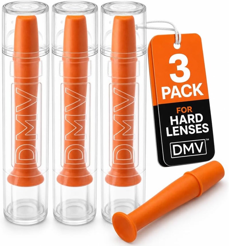 DMV Ultra Hard Contact Lens Remover - Orange (Pack of 3) - Image 1