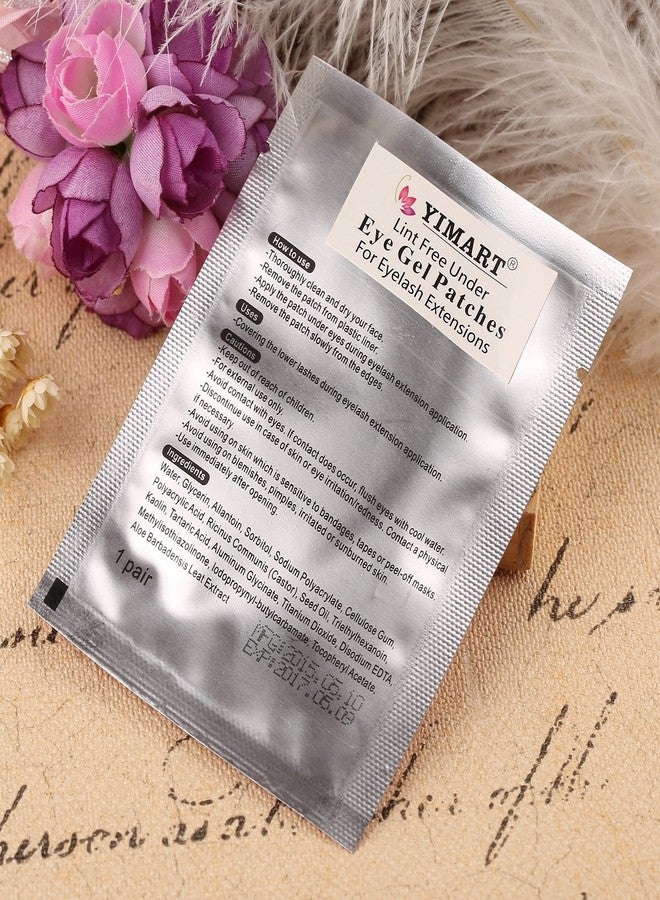 Yimart Professional Lint Free Under Eye Gel Pad Patches Eyelash Extensions 50 Pairs - Image 2