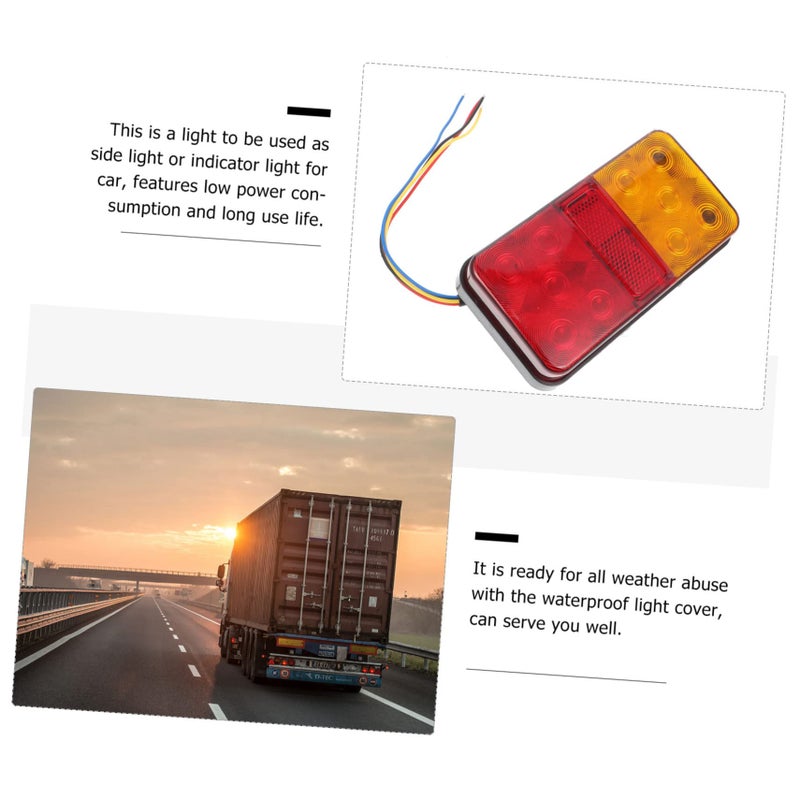 24V LED Tail Lights Kit Red Marker Lights For Trucks And Trailers - Image 5
