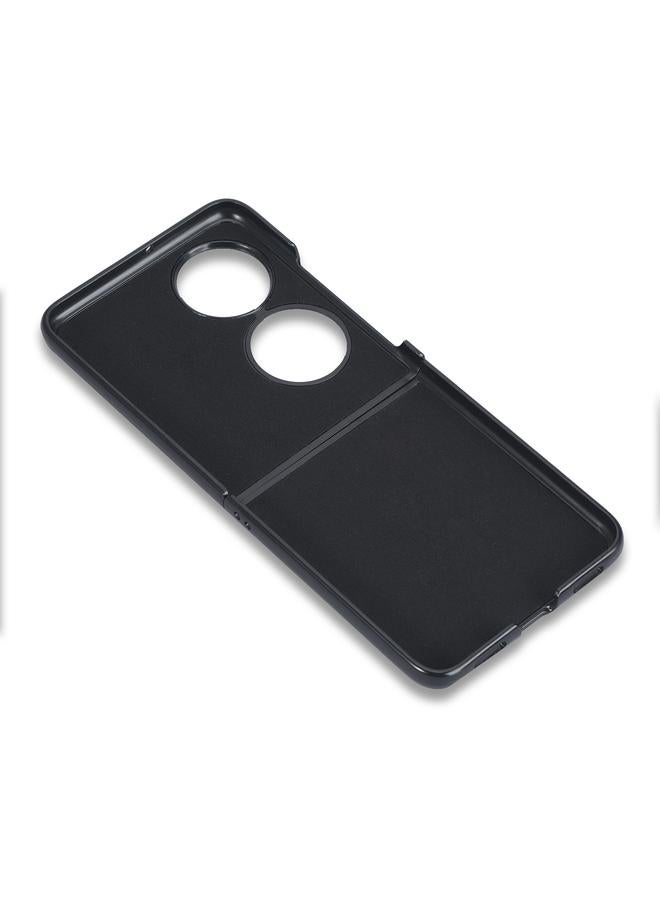 زبون جراب هاتف قابل للطي بتصميم جلد التمساح لهاتف هواوي P50 - Image 3