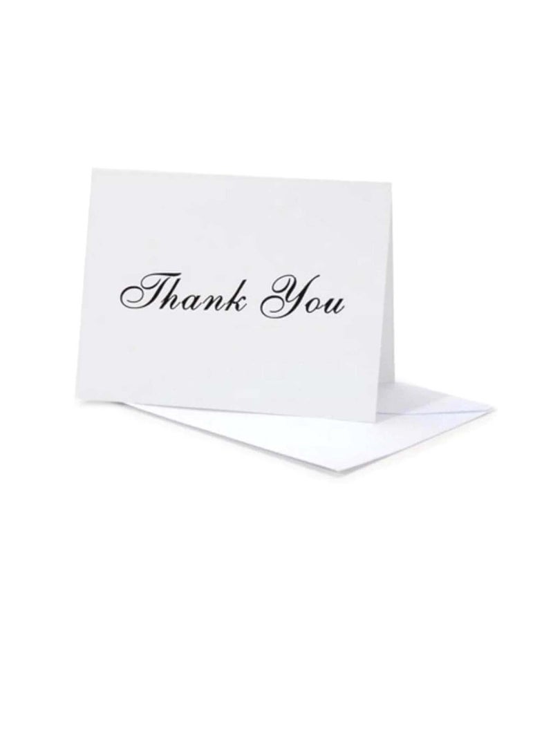 مجموعة بطاقات شكر أسود بصمة 5 × 7 - Image 1