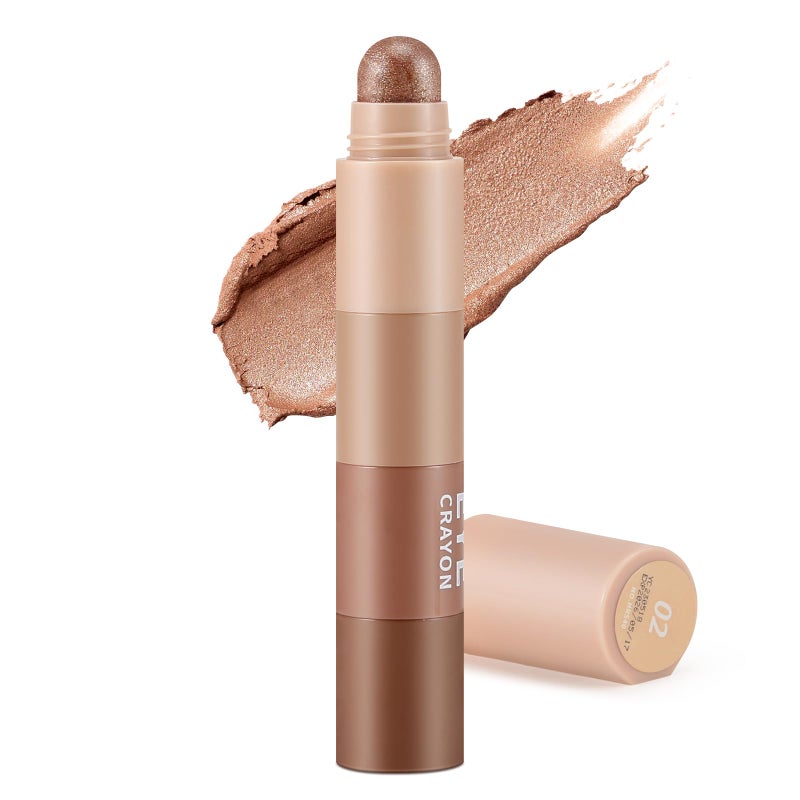 Apooliy قلم ظلال عيون كريمي مات 4 ألوان من أبولي