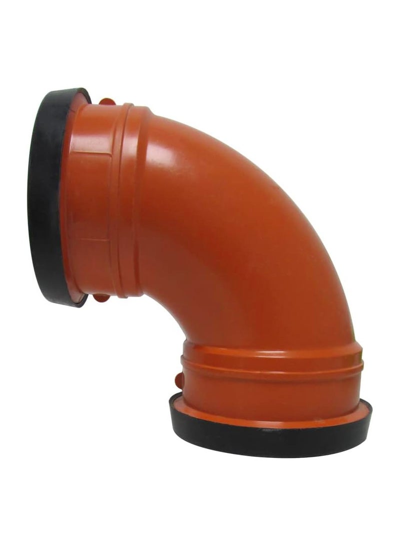 RACO Red UPVC Pipe Fittings for Plumbing Drainage Irrigation Ventilation Chemical Transport Water Treatment (PUSH BEND DOUBLE) - Image 1