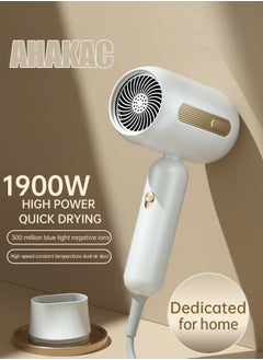 AHAKAC AHAKAC 1900W Powerful Hair Dryer, Quick-Drying Blue Light Hair Dryer, with Constant Temperature Hair Care Function And Overheating Power-Off Protection Function  - Image 2