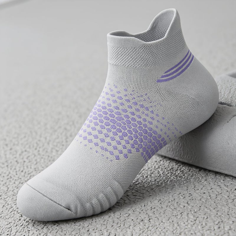 Athletic Socks for Running Gym Walking Training 33-41 Non Slip 6 Pairs Black - Image 4