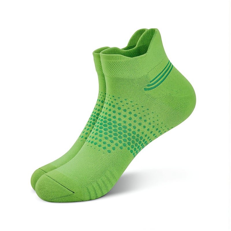 Athletic Socks for Running Gym Walking Training 33-41 Non Slip 6 Pairs Black - Image 1