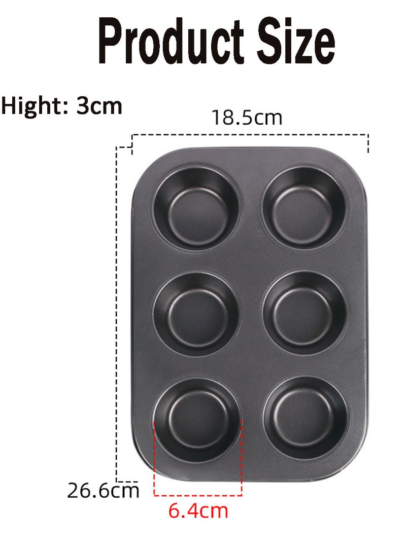 Relex 3 Pack Nonstick Muffin Pan, Carbon Steel Cupcake Pan, Easy to Clean and Perfect for Making Muffins or Cupcakes - Image 2