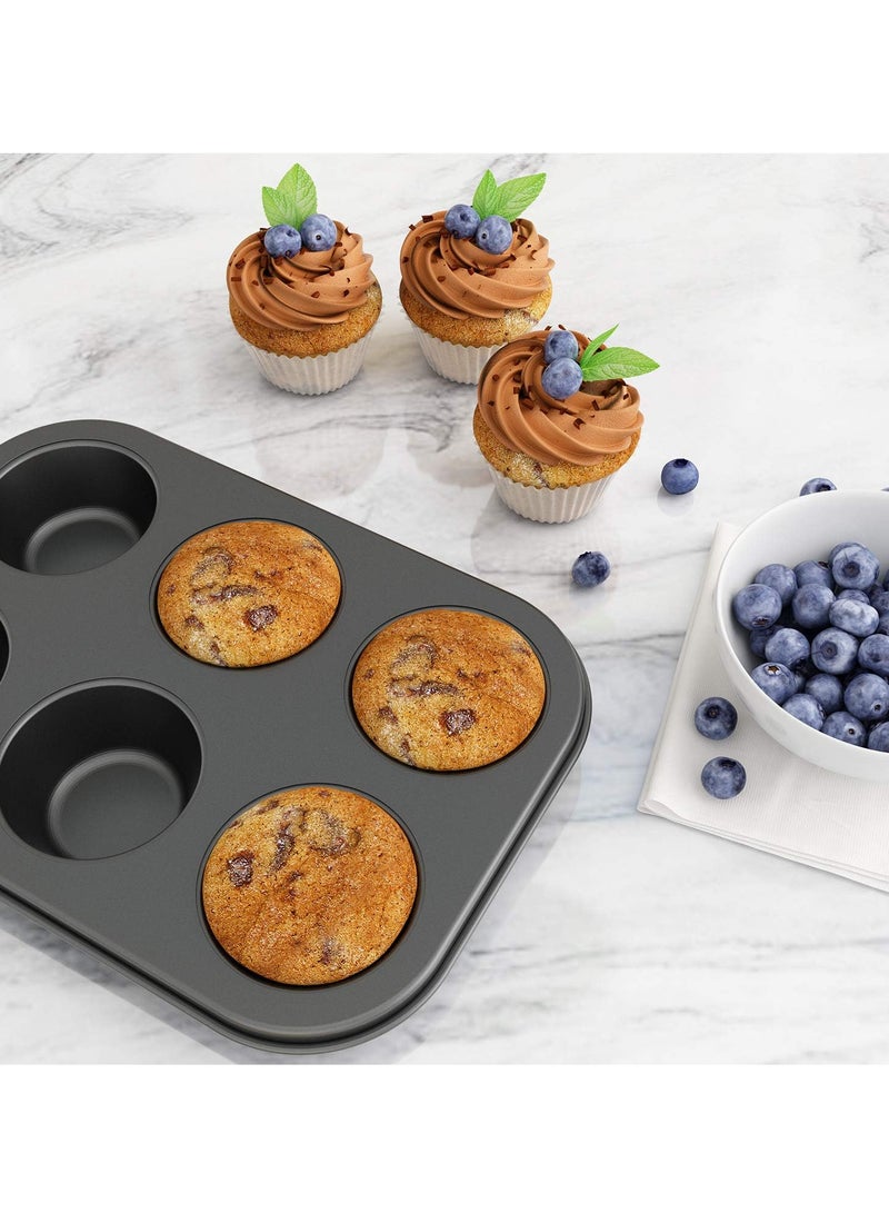 Relex 3 Pack Nonstick Muffin Pan, Carbon Steel Cupcake Pan, Easy to Clean and Perfect for Making Muffins or Cupcakes - Image 3