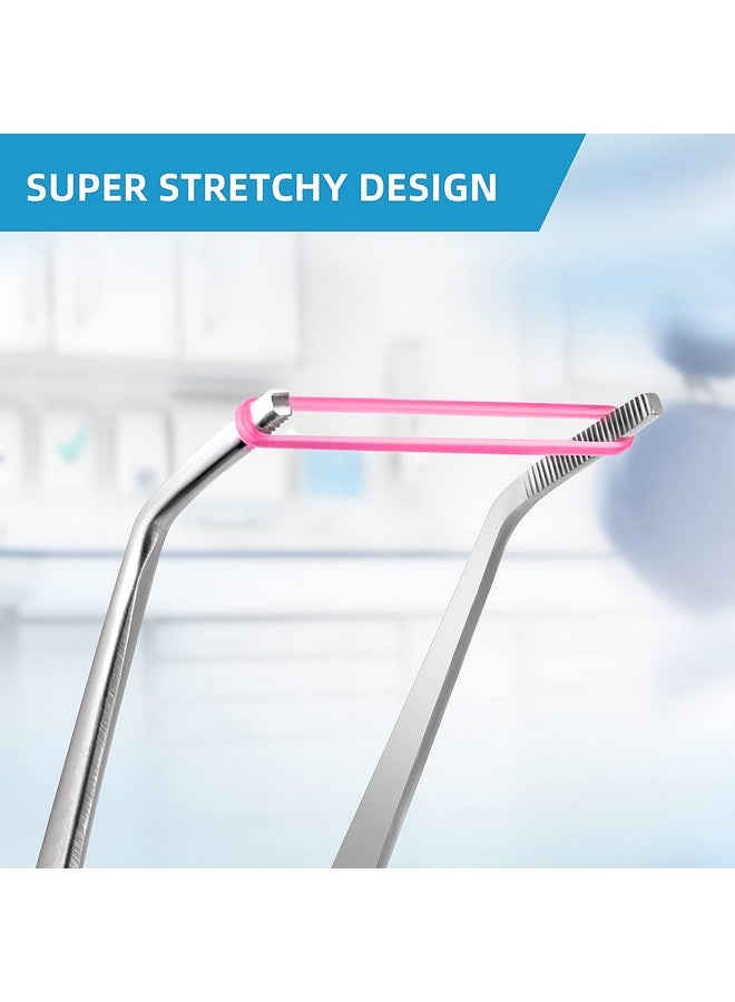 Annhua 500 حزمة من أربطة المطاط المرنة لطب الأسنان 4.5 أونصة 14 أربطة تقويم الأسنان المطاطية نيون للأقواس الفموية لأماكن الفراغات بين الأسنان، لتصفيف شعر الكلاب والتجعيدات والضفائر. - Image 3