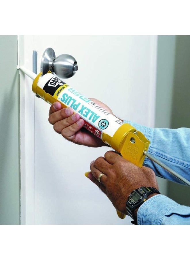 Dap - Alex Plus Acrylic Latex Caulk Plus Silicone Sealant White 300 ml 18152 - Image 1
