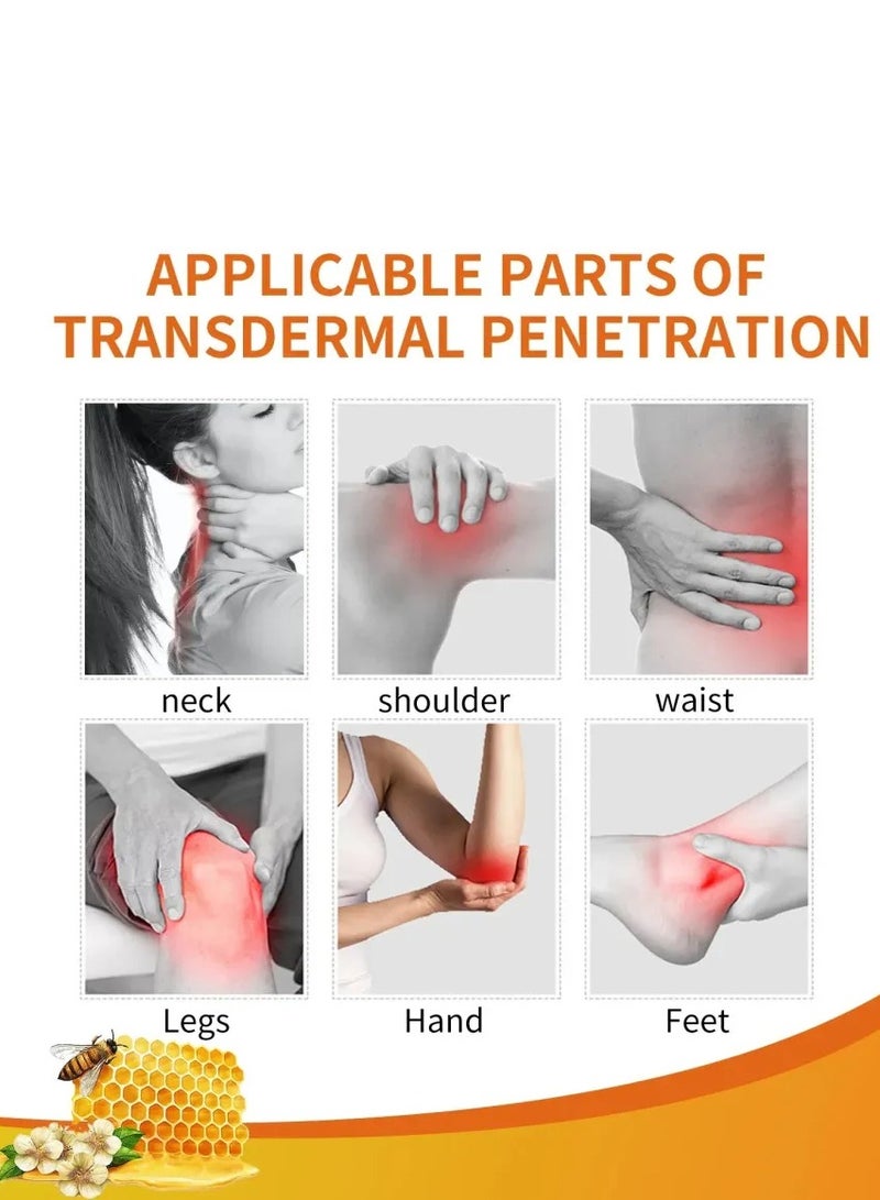 Sumifun مرهم تخفيف ألم الغضروف كريم تخفيف ألم التهاب المفاصل كريم العناية بالركبة كريم سم النحل لعلاج المفاصل كريم جل سم النحل لتخفيف ألم المفاصل والعضلات 20 جرام - Image 2