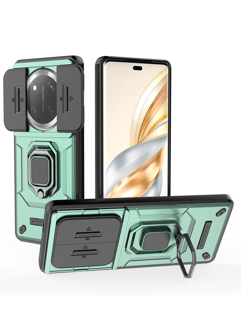 X-level Honor X9c 5G Case Cover with Slide Camera Cover & Ring Holder,Kickstand Shell Back Cover Scratch-Resistant Shock-Absorbing Protector Accessories Kickstand Stand Magnetic Car Ring Holder Protection  - Image 1