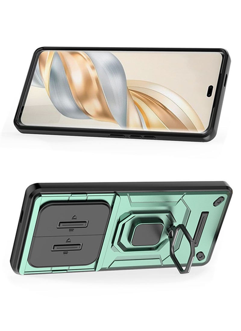 X-level Honor X9c 5G Case Cover with Slide Camera Cover & Ring Holder,Kickstand Shell Back Cover Scratch-Resistant Shock-Absorbing Protector Accessories Kickstand Stand Magnetic Car Ring Holder Protection  - Image 3