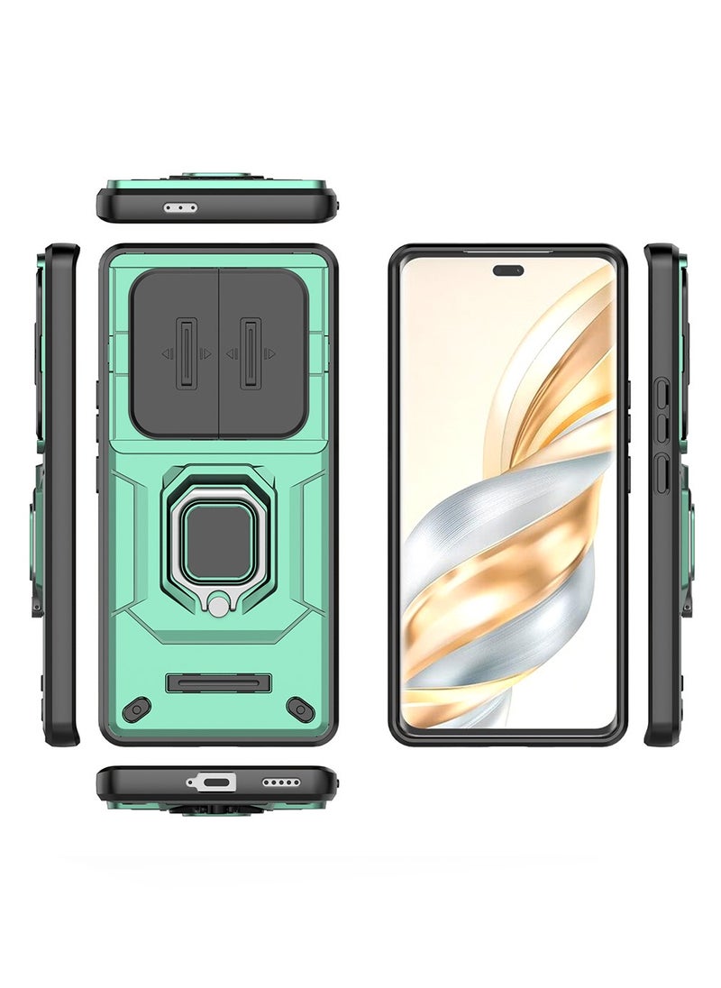 X-level Honor X9c 5G Case Cover with Slide Camera Cover & Ring Holder,Kickstand Shell Back Cover Scratch-Resistant Shock-Absorbing Protector Accessories Kickstand Stand Magnetic Car Ring Holder Protection  - Image 4