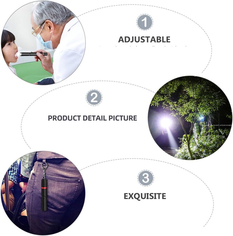 OSALADI Portable Mini Led Flashlight Clip Brightness Modes Design for Camping Emergency Night Reading and Outdoor Use - Image 5