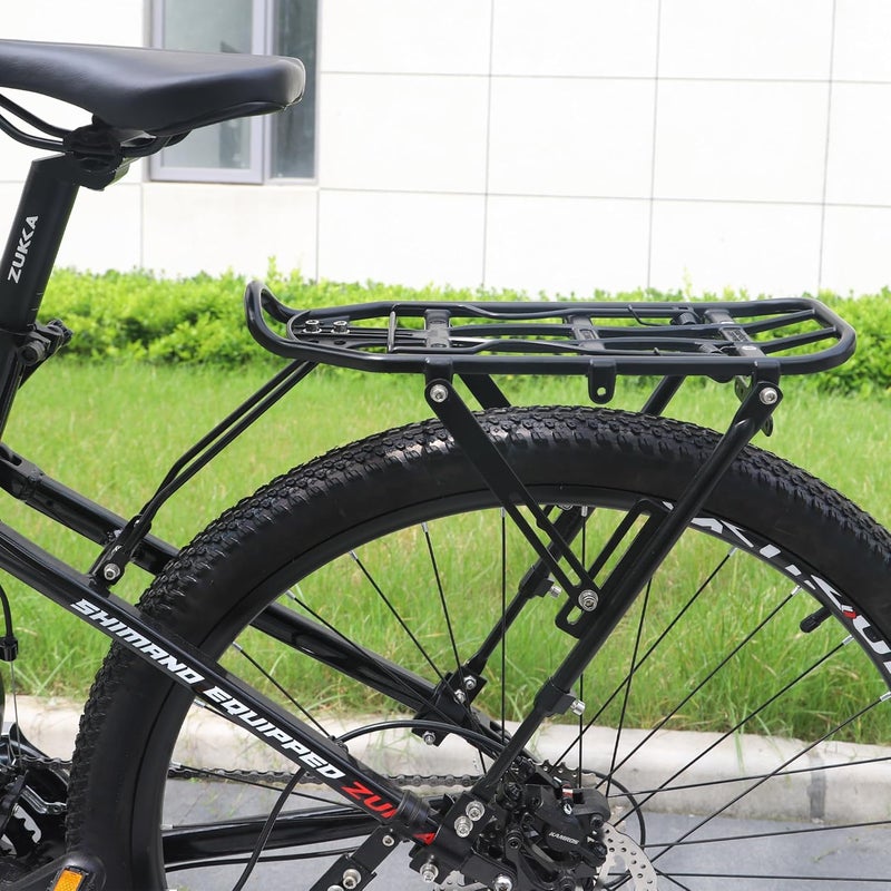 GRELiving Bike Rear Rack Lightweight Bike Cargo Rack，Adjustable Luggage Touring Carrier Racks for City Bike/Road Bike/Mountain Bike - Image 2