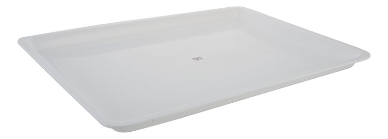 Barcrock Acrylic Large Rectangular Serving Tray for Kitchen and Dinning, (White, TRM305-W) - Image 2