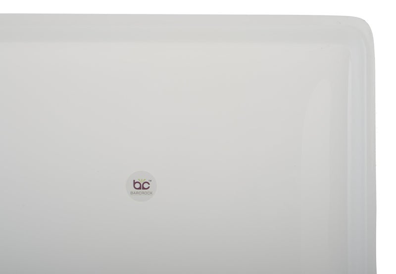 Barcrock Acrylic Large Rectangular Serving Tray for Kitchen and Dinning, (White, TRM305-W) - Image 3