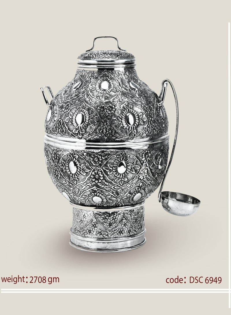 أوديسي وعاء فول فخم مصنوع من فضة خالصة (DSC6949) - Image 1