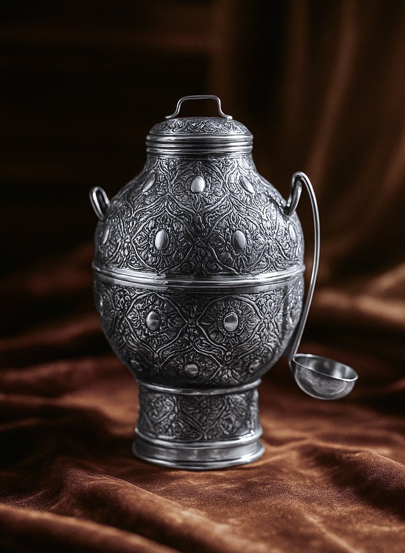 أوديسي وعاء فول فخم مصنوع من فضة خالصة (DSC6949) - Image 2