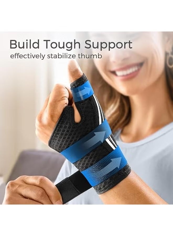 Comfortable Thumb Brace for Arthritis, Trigger Thumb and Tendonitis Support – Breathable Soft Thumb Spica Splint for Right or Left Hand (Unisex, S/M) - Image 1