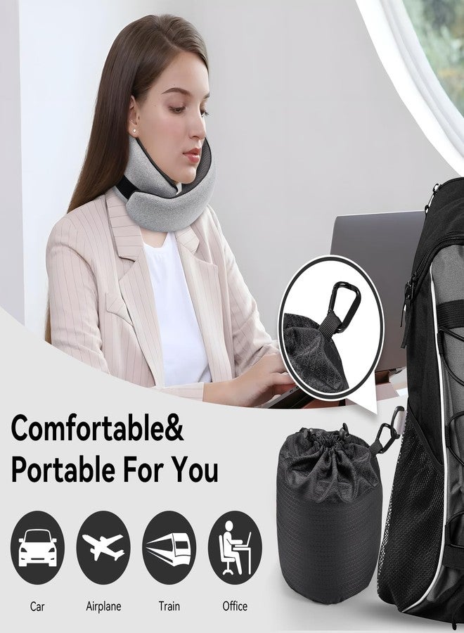 Optixion Travel Pillow, 100% Pure Memory Foam Neck Pillow for Airplanes, Comfortable Breathable Cover, Travel Essentials for Plane, Car, Train and Home, Blue - Image 5