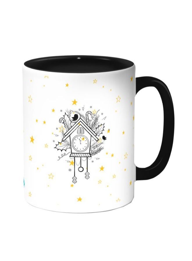 RKN Stars And Dreams Printed Coffee Mug White/Black 11ounce - Image 1