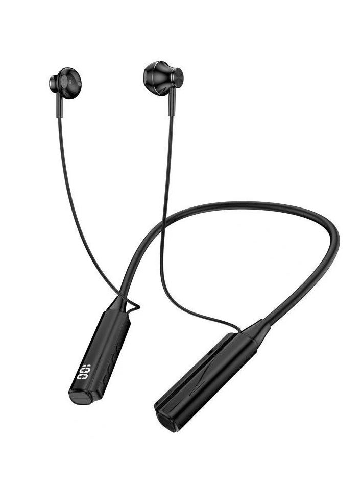 Generic - High-Capacity Wireless Sports Bluetooth Neckband Headphones - Compatible with Vivo, Huawei, OPPO, Apple - Long Battery Life - Image 1