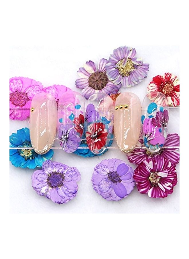 NIBEMINENT 6 Colours Nail Art Dried Flower Multicolour - Image 4