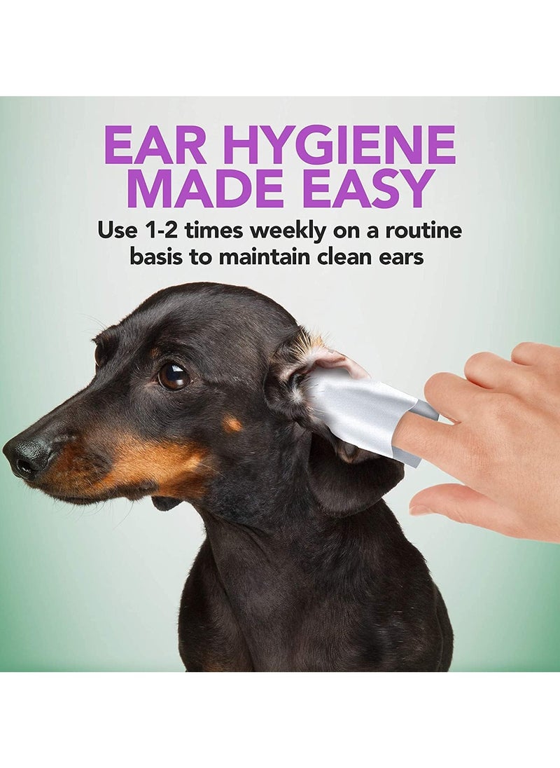 Vet's Best Ear Relief Finger Wipes Ear Cleansing Finger Wipes for Dogs Sooths and Deodorizes 50 Disposable Wipes  - Image 3