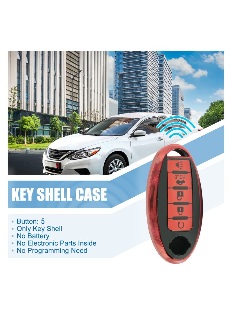 Nissan Nissan Patrol 5 Button Remote Key Fob Case TPU Car Key Case 1 Pcs Car Key Fob Cover Red  - Image 5