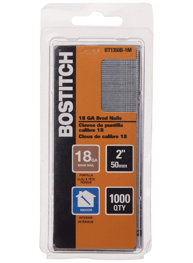 Bostitch BOSTITCH 18 Gauge Brad Nails, 2-Inch, Coated, 1000 per Box (BT1350B-1M) - Image 2