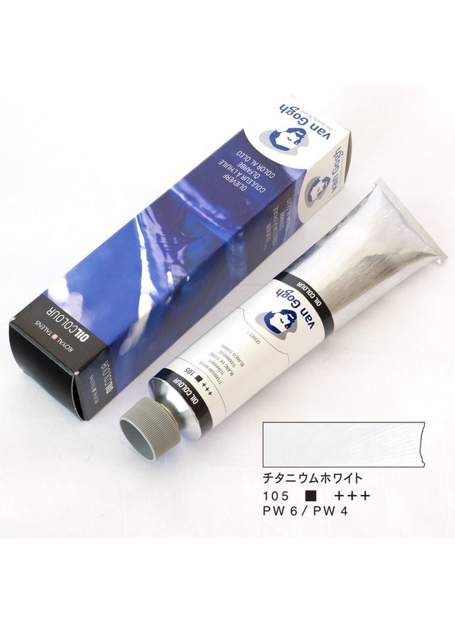 Van Gogh Oil Color Paint 200Ml Tube Titanium White 105  - Image 2