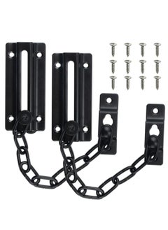 Y&D Door Chain Lock, 2 Pack Guard with Stainless Steel Latch 12 Screws, Thickened Sturdy Latches Lock for Inside Door, Front Pets Kids Safety  - Image 1