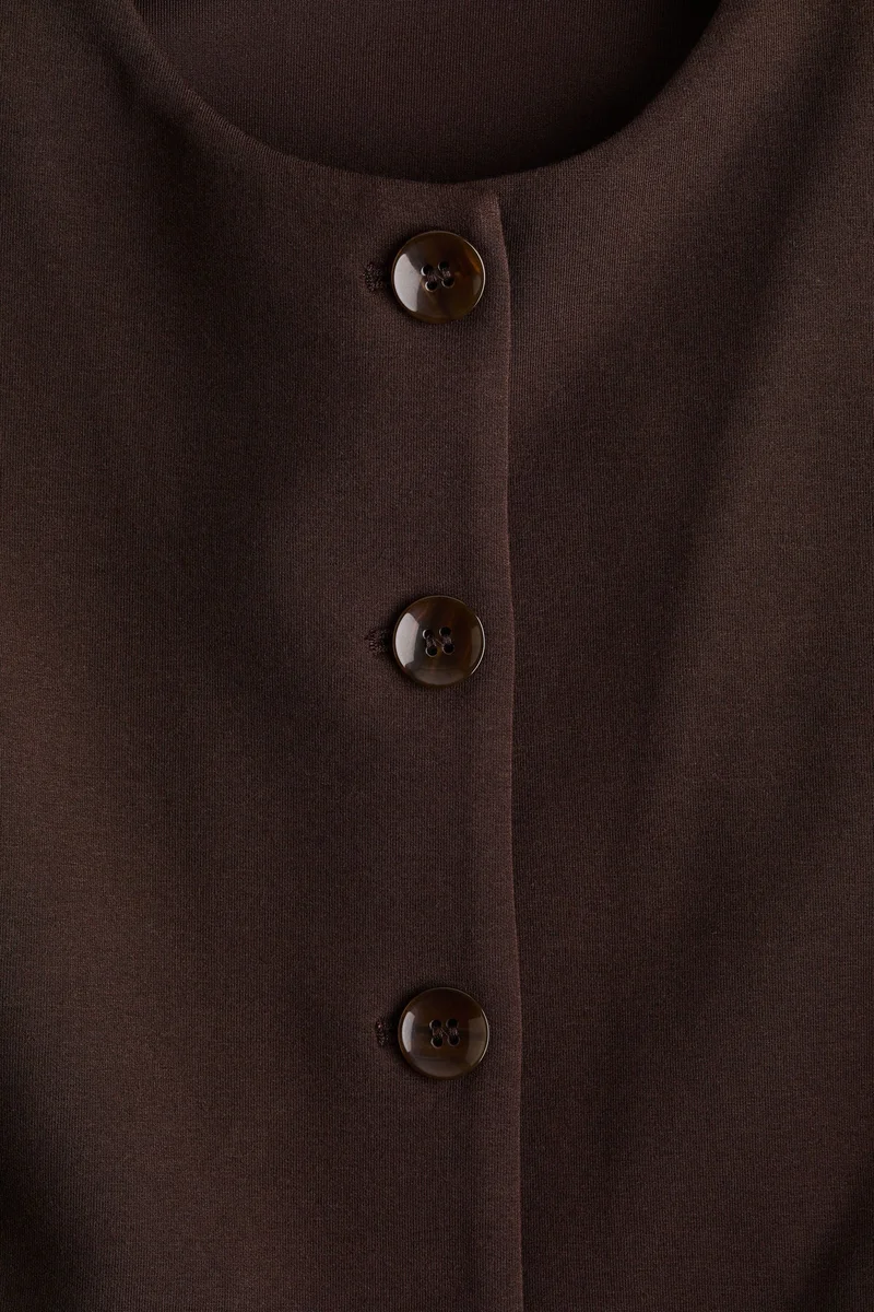 H&M Collarless scuba blazer