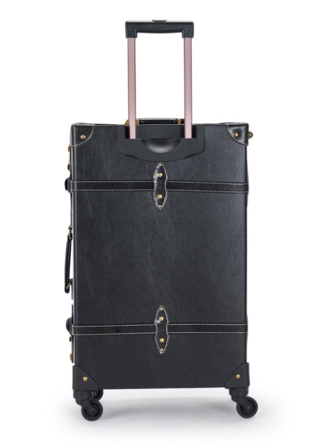 LIMRA Travel Bag Classic Leather Luggage 1 pcs Size 28 inch Black Color - Image 3
