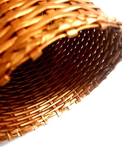 Paperus Paperus Sonas Creation Standard Size 11 Inch Tall 10 Liter Bronze Finish Waste Basket Open Top Dustbin Trash Can Indoor Planter Storage Basket Ecofriendly Handmade of Paper Ropes  - Image 2