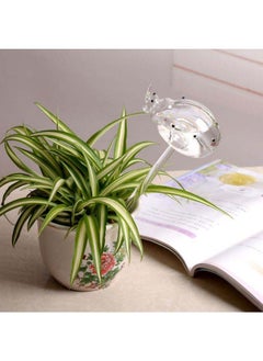 NIBEMINENT Waterer Beetle Self Watering Bulb Hand Blown Clear Glass Plant Transparent 26.00 * 1.00 10.50cm  - Image 2