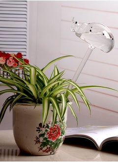NIBEMINENT Waterer Beetle Self Watering Bulb Hand Blown Clear Glass Plant Transparent 26.00 * 1.00 10.50cm  - Image 1